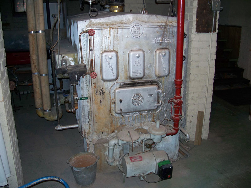 old steam boiler