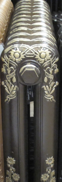 bronze and highlight gold painted cast iron radiators 3 25543 p