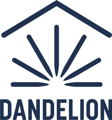 dandelion full logo stacked navy