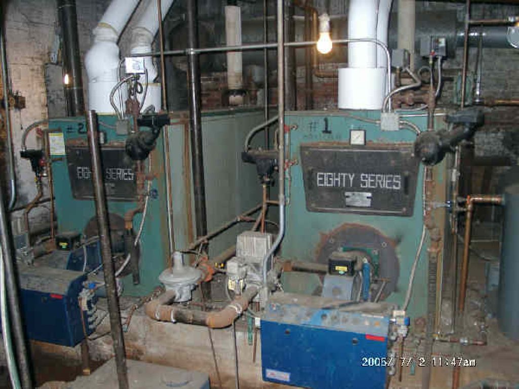 The Boilers- two Slant/Fin 80-2250, rated 2.8 million BTUH input