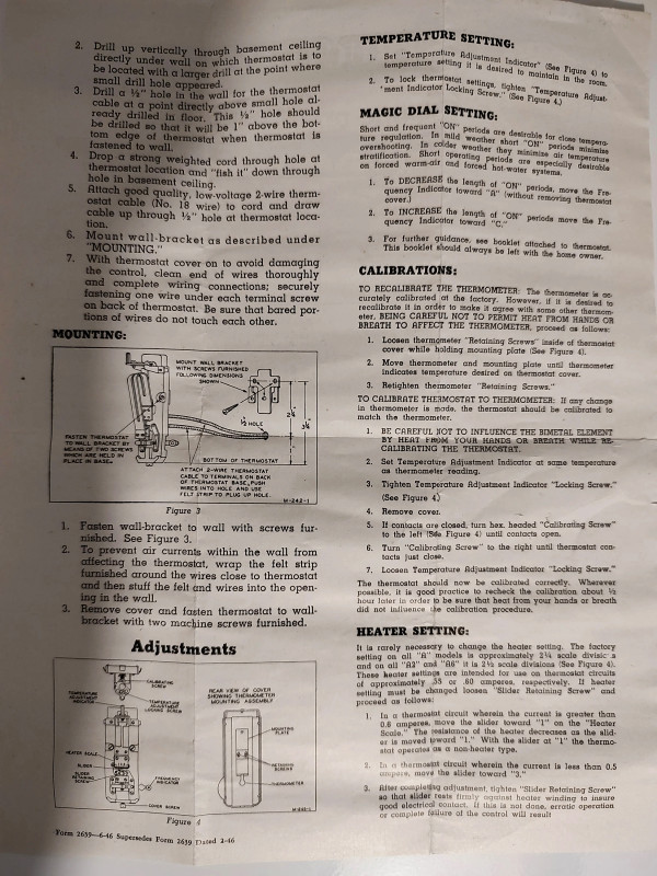 Perfex Thermostat Manual